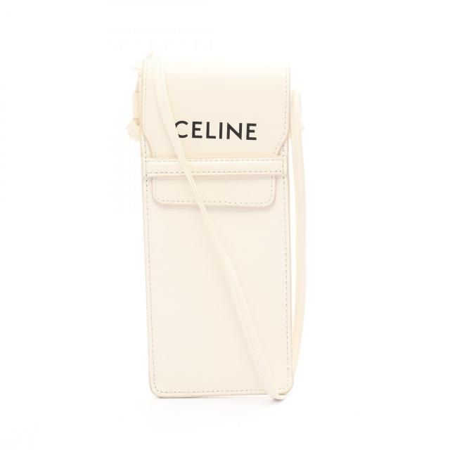 セリーヌ CELINE ショルダーバッグ バッグ レザー レディース ホワイト系 【中古】