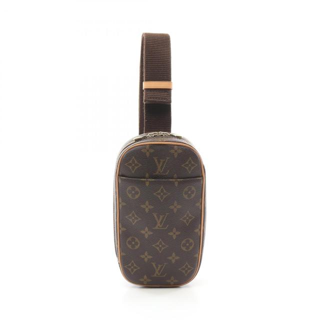 ルイ・ヴィトン LOUIS VUITTON ポシェットガンジュ ウエストバッグ ボディバッグ バッグ PVCコーティングキャンバス レザー モノグラム メンズ レディース ブラウン系 M51870 【中古】