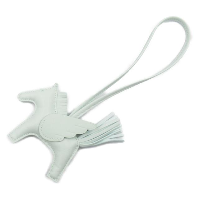 エルメス HERMES ロデオペガサスPM チャーム チャーム アクセサリー レザー ヴォースイフト アニョーミロ レディース ブルー系 【中古】