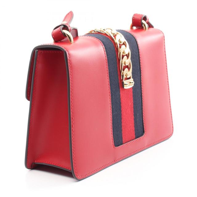 グッチ GUCCI シルヴィ スモール ウェブライン ショルダーバッグ