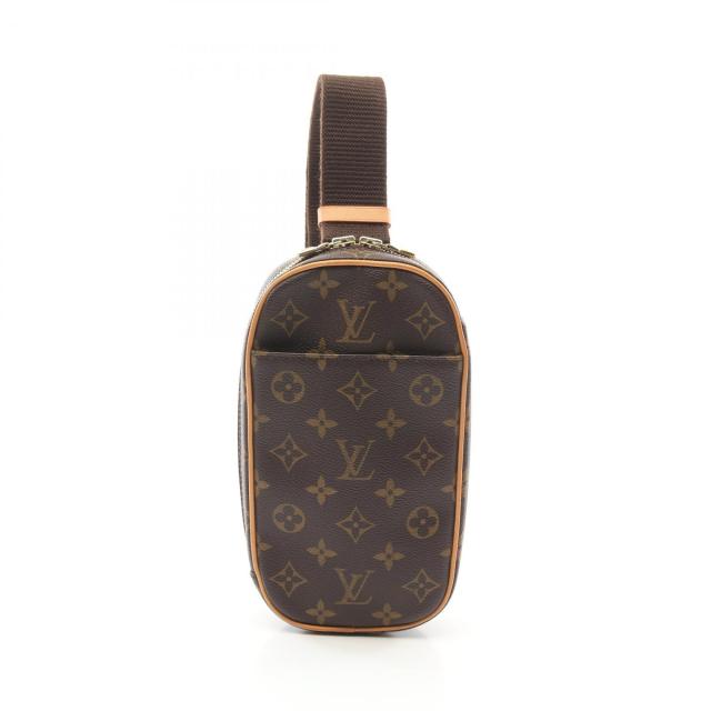 ルイ・ヴィトン LOUIS VUITTON ポシェットガンジュ ウエストバッグ ボディバッグ バッグ PVCコーティングキャンバス レザー モノグラム メンズ レディース ブラウン系 M51870 【中古】