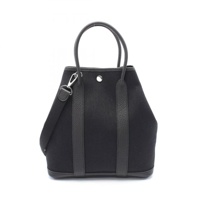 エルメス HERMES ガーデンファイルPM トートバッグ バッグ トワルミリタリー / ネゴンダ トワルミリタリー レディース ブラック系 【中古】