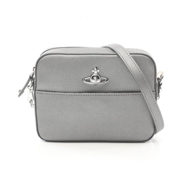 ヴィヴィアンウエストウッド レッドレーベル Vivienne Westwood Red Label SAFFIANO CAMERA BAG オーブ ショルダーバッグ バッグ レザー レディース グレー系 4303006441214P401 【新品】