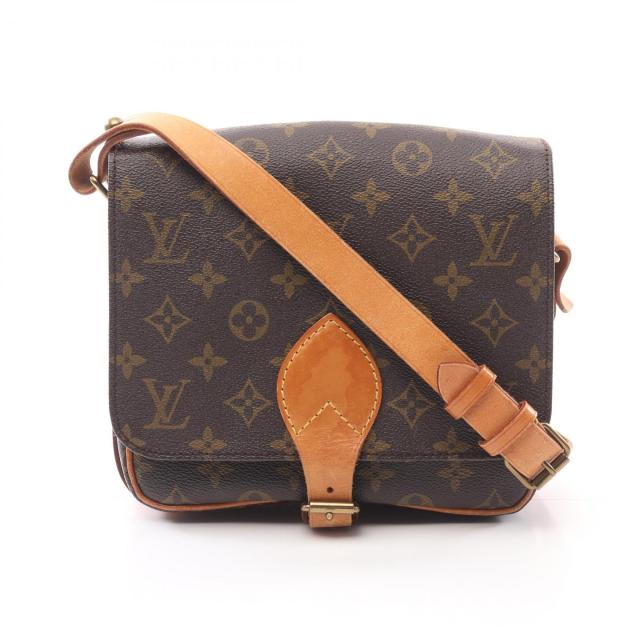 ルイ・ヴィトン LOUIS VUITTON カルトシエールMM ショルダーバッグ バッグ PVCコーティングキャンバス レザー モノグラム レディース ブラウン系 M51253 【中古】