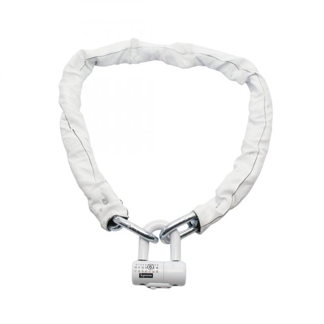 エムエムシックス MM6 MM6 × supreme × KRYPTONITE Chain Disc Lock アクセサリー メタル メンズ レディース ホワイト系 / シルバー系 【中古】