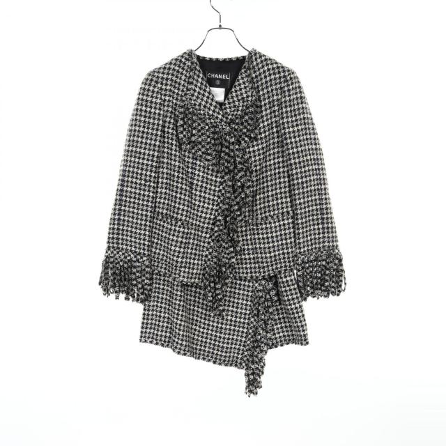 シャネル CHANEL スーツ 衣料品 シルク ファブリック ウール レディース ホワイト系 / ブラック系 / ネイビー系 P31115V21032 【中古】
