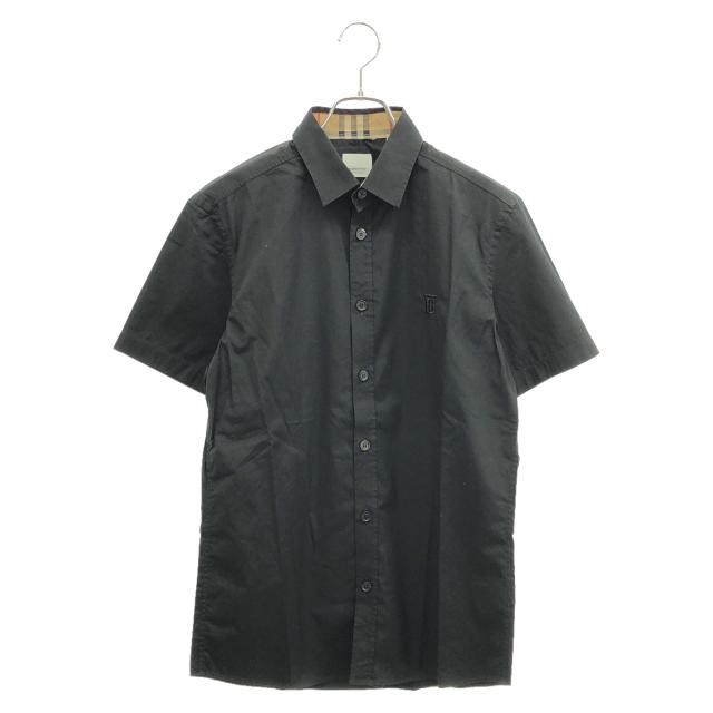 バーバリー BURBERRY シャツ 半袖シャツ 衣料品 トップス コットン レディース ブラック系 【中古】