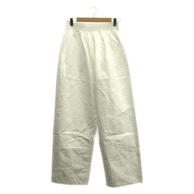 ヘドメイナー HED MAYNER paper touch pants パンツ パンツ 衣料品 ボトムス コットン メンズ ホワイト系 【中古】