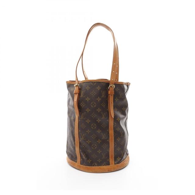 ルイ・ヴィトン LOUIS VUITTON バケットGM ショルダーバッグ バッグ PVCコーティングキャンバス レザー モノグラム レディース ブラウン系 M42236 【中古】