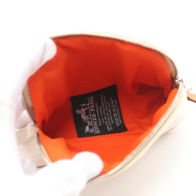 エルメス HERMES ボリードポーチ ミニミニ ポーチ バッグ キャンバス  