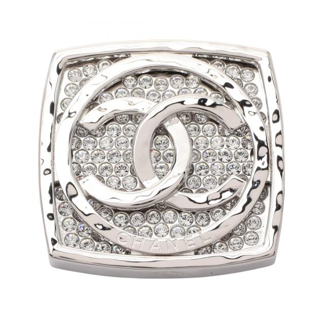 シャネル CHANEL ココマーク スクエア ブローチ アクセサリー