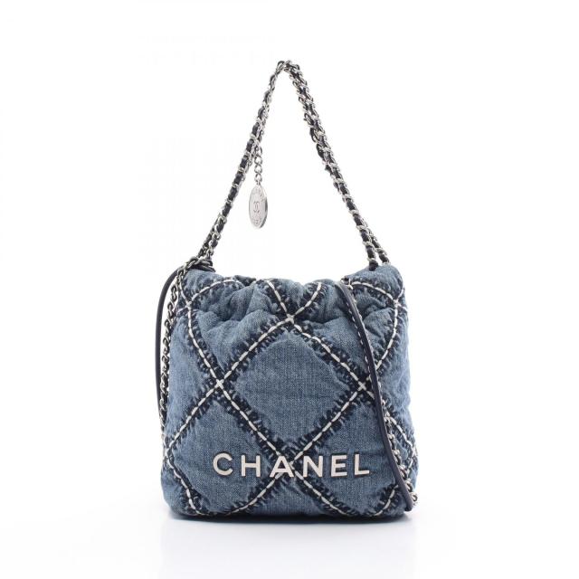 シャネル CHANEL CHANEL 22 ミニ ショルダーバッグ バッグ デニム レディース ブルー系 AS3980 【中古】