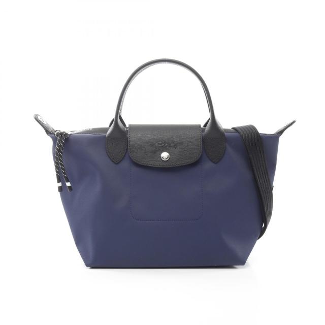 ロンシャン Longchamp ル プリアージュ エナジー S トートバッグ バッグ キャンバス レザー レディース ネイビー系 / ブラック系 L1512HSR006 【新品】