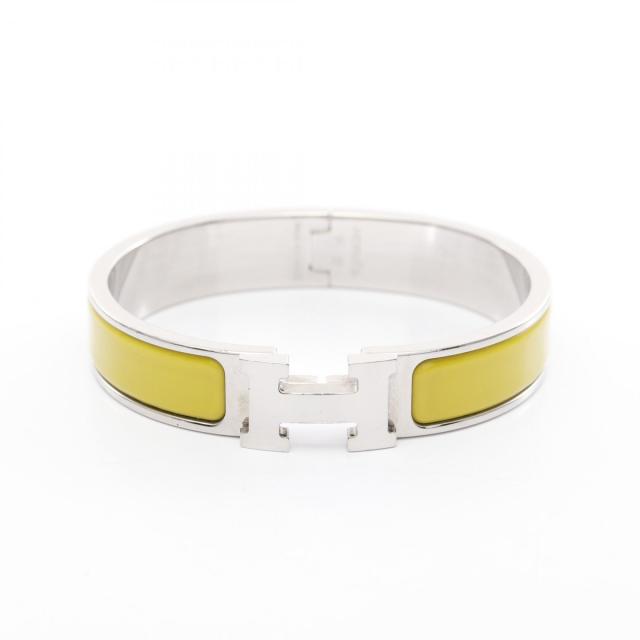 【HERMES 】エルメス バングル クリッククラックPMシルバー ホワイトPM HERMES エルメス クリッククラック PMサイズ バングル エナメル