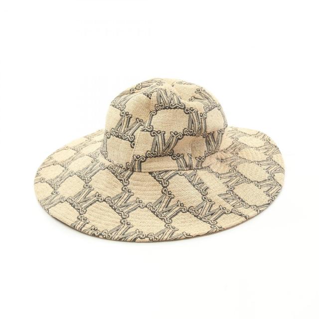 マックスマーラ MAX MARA ハット 帽子 ナイロン レディース ベージュ系 【中古】