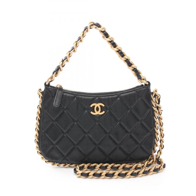 シャネル CHANEL マトラッセ ショルダーバッグ バッグ ラムスキン（羊革） レディース ブラック系 AP3487 【中古】