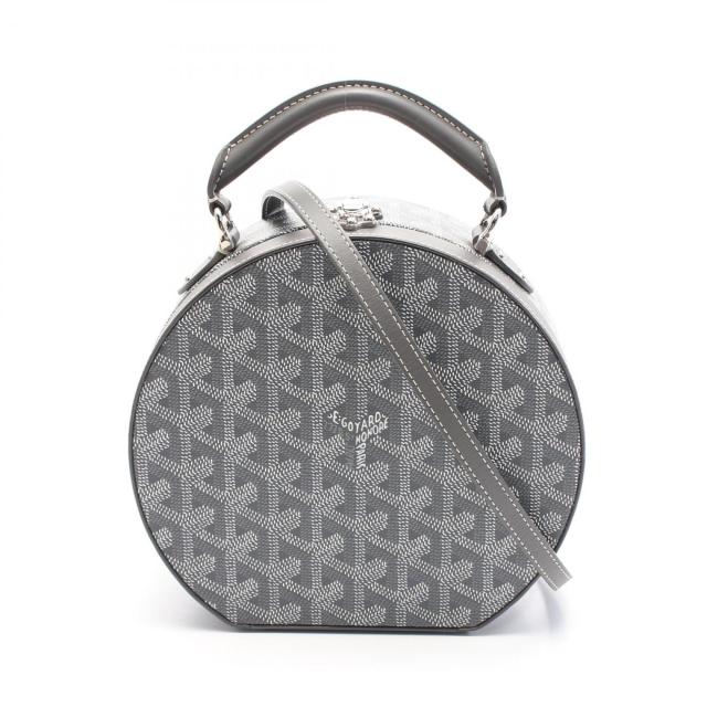 ゴヤール GOYARD ハットボックス アルトトランクバッグ ハンドバッグ バッグ PVCコーティングキャンバス レザー レディース グレー系 / ホワイト系 ACRALTO-51 【中古】