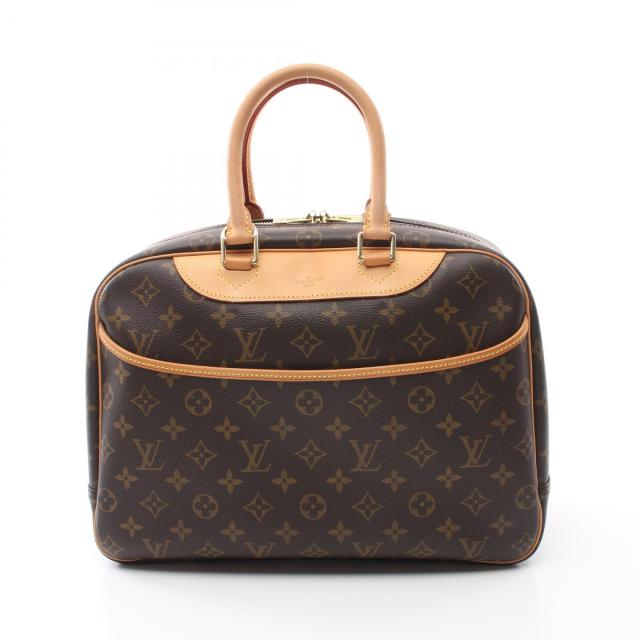 ルイ・ヴィトン LOUIS VUITTON ドーヴィル ボーリングヴァニティ ハンドバッグ バッグ PVCコーティングキャンバス レザー モノグラム レディース ブラウン系 M47270 【中古】