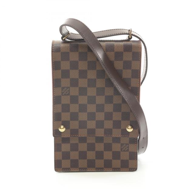 ルイ・ヴィトン LOUIS VUITTON ポートベロー ショルダーバッグ バッグ PVCコーティングキャンバス レザー ダミエ レディース ブラウン系 N45271 【中古】