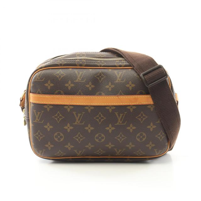 ルイ・ヴィトン LOUIS VUITTON リポーターPM ショルダーバッグ バッグ PVCコーティングキャンバス レザー モノグラム レディース ブラウン系 M45254 【中古】