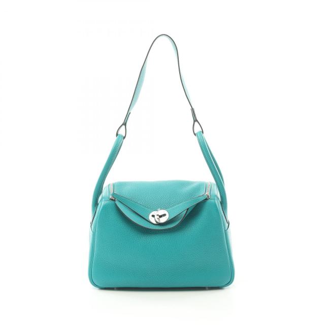 エルメス HERMES リンディ26 ショルダーバッグ バッグ レザー トリヨンクレマンス トリヨンクレマンス レディース グリーン系 【中古】