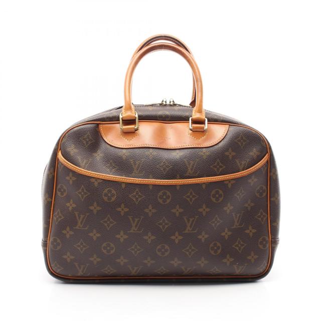 ルイ・ヴィトン LOUIS VUITTON ドーヴィル ボーリングヴァニティ ハンドバッグ バッグ PVCコーティングキャンバス レザー モノグラム レディース ブラウン系 M47270 【中古】