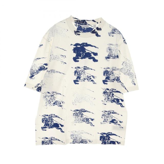 バーバリー BURBERRY カットソー 衣料品 トップス コットン メンズ ホワイト系 / ブルー系 【中古】