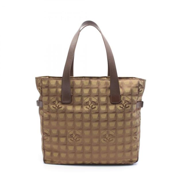CHANEL シャネル トートバッグ ニュートラベルライン ココマーク ベージュ 中古・古着通販】CHANEL (シャネル) ニュートラベルライン トート