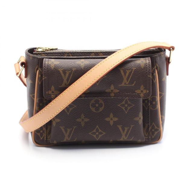 ルイ・ヴィトン LOUIS VUITTON ヴィバシテPM ショルダーバッグ バッグ PVCコーティングキャンバス レザー モノグラム レディース ブラウン系 M51165 【中古】