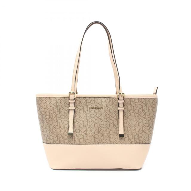 カルバンクライン   トートバッグ バッグ PVCコーティングキャンバス レザー レディース ブラウン系 / ピンク系 H6JAJ4VG 【中古】