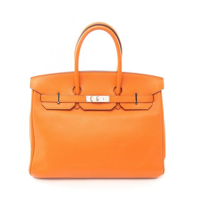 エルメス HERMES バーキン35 ハンドバッグ バッグ ヴォースイフト ヴォースイフト レディース オレンジ系 【中古】