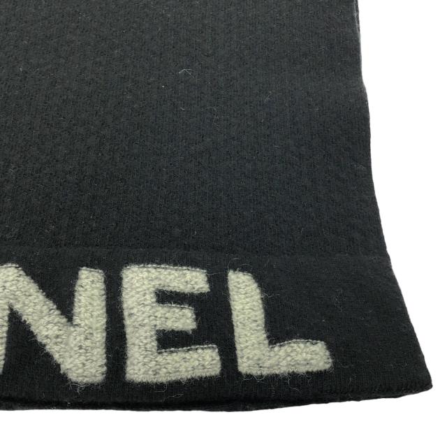シャネル CHANEL ロゴ入りマフラー マフラー 衣料品 ウール レディース