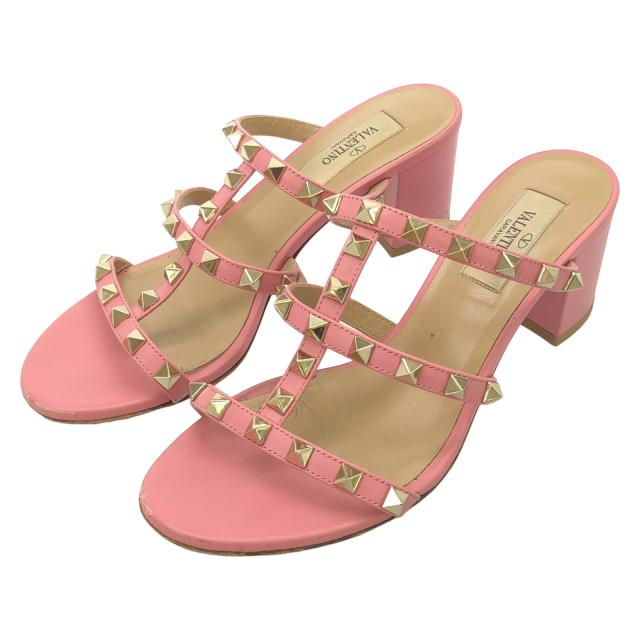 Valentino サンダル ロックスタッズ カーフスキン ストラップ