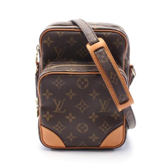 ルイ・ヴィトン LOUIS VUITTON アマゾン ショルダーバッグ バッグ PVCコーティングキャンバス レザー モノグラム レディース ブラウン系 M45236 【中古】