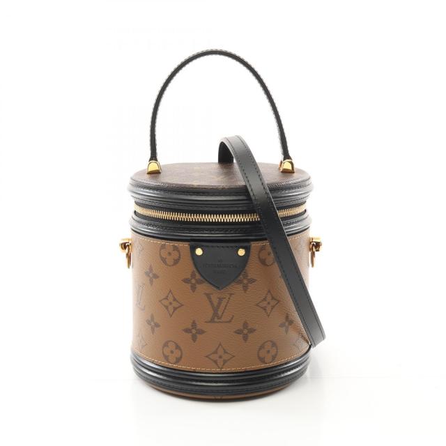ルイ・ヴィトン LOUIS VUITTON カンヌ ハンドバッグ バッグ PVCコーティングキャンバス レザー モノグラム・リバース レディース ブラウン系 / ブラック系 M43986 【中古】