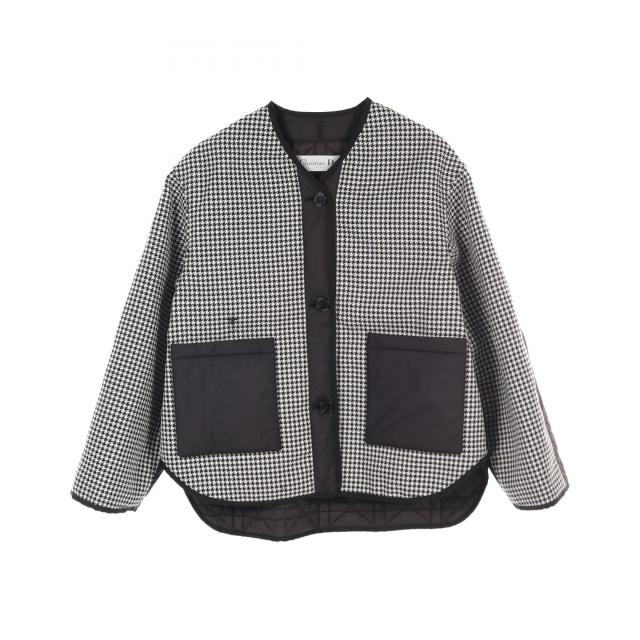 ディオール Dior BEE ビー 衣料品 アウター ウール ポリエステル レディース ブラック系 / ホワイト系 257C56A1258 【中古】