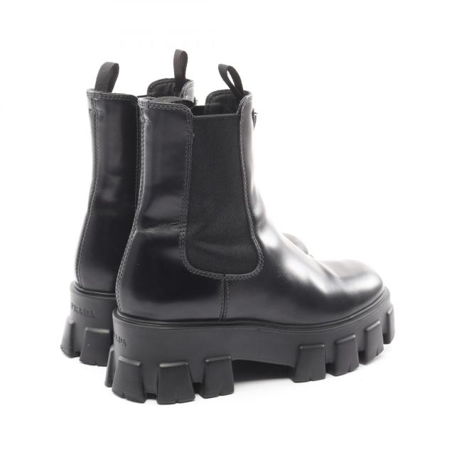 PRADA モノリスブラッシュドレザー チェルシーブーツ37(24センチ)