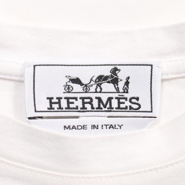 エルメス HERMES カットソー 衣料品 トップス コットン メンズ ホワイト系 / グレー系 【中古】