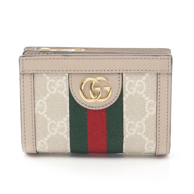GUCCI オフディア二つ折り財布 国内アウトレット店舗購入 GUCCI