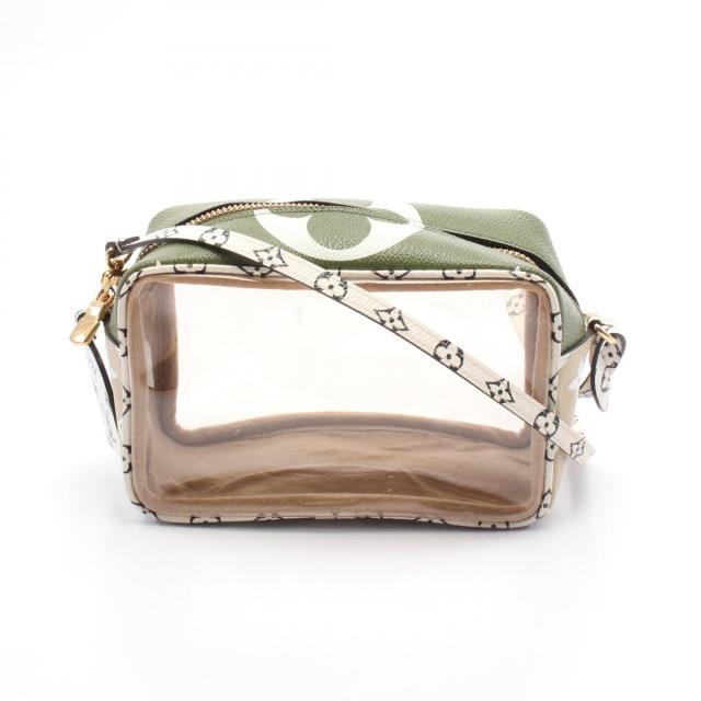 ルイ・ヴィトン LOUIS VUITTON ビーチポーチ ハンドバッグ バッグ PVCコーティングキャンバス ビニール モノグラム・ジャイアント レディース ホワイト系 / カーキ系 M67610 【中古】