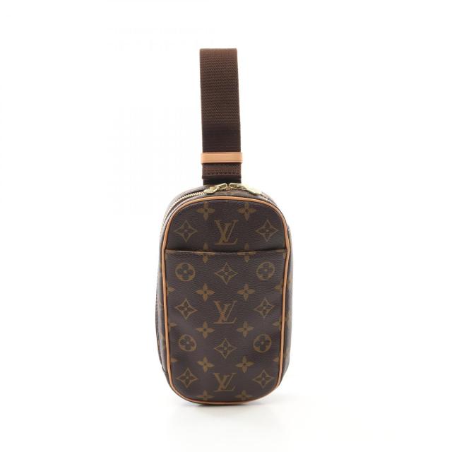 ルイ・ヴィトン LOUIS VUITTON ポシェットガンジュ ウエストバッグ ボディバッグ バッグ PVCコーティングキャンバス レザー モノグラム メンズ レディース ブラウン系 M51870 【中古】