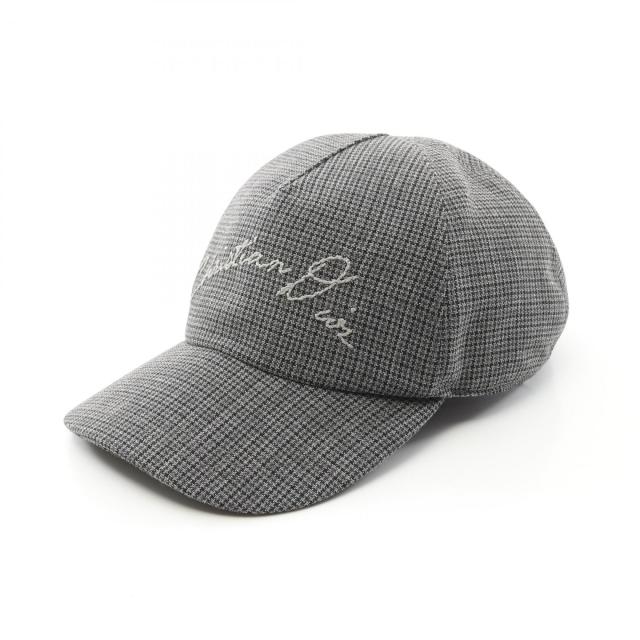 ディオール・オム DIOR HOMME キャップ 帽子 ウール メンズ グレー系 483C901I6205888M 【新品】