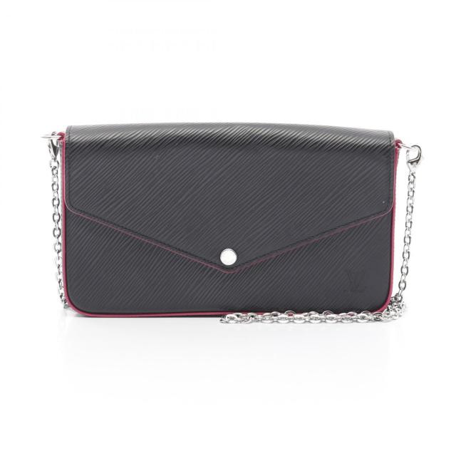 ルイ・ヴィトン LOUIS VUITTON ポシェットフェリシー ショルダーバッグ バッグ レザー エピ レディース ブラック系 / ピンク系 / ホットピンク M64579 【中古】