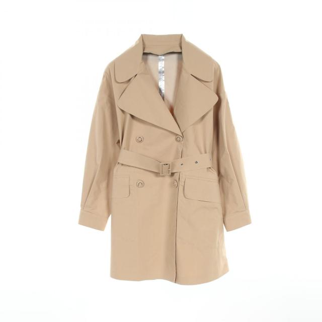 Theory トレンチコート ベージュ　春物 セオリーtheory羊革トレンチコートレザーベージュサイズ4 定価