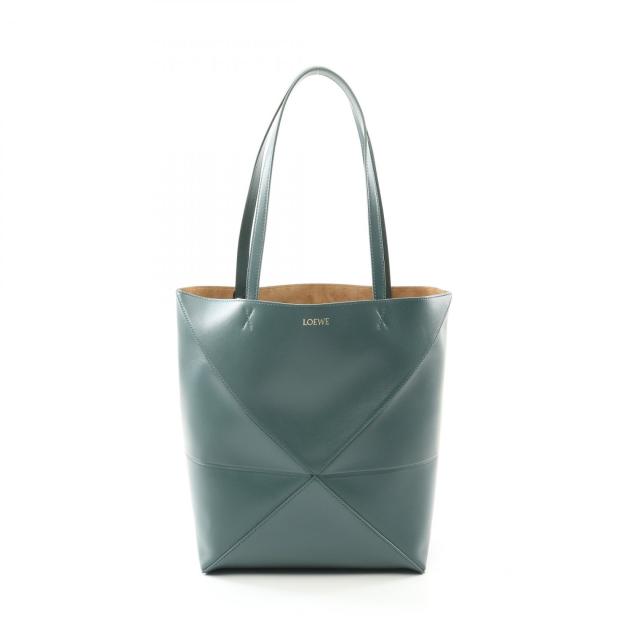 ロエベ LOEWE PUZZLE TOTE MEDIUM トートバッグ バッグ レザー レディース グリーン系 A657G50X014535 【新品】