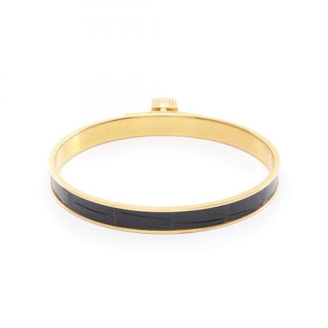 エルメス ブラック ゴールド バングル アクセサリー エルメス