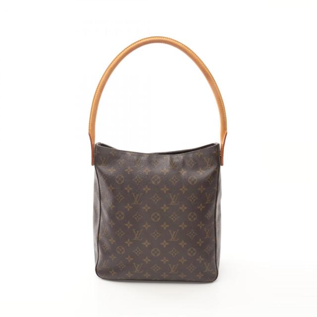 ルイ・ヴィトン LOUIS VUITTON ルーピングGM モノグラム ショルダーバッグ バッグ PVCコーティングキャンバス レザー レディース ブラウン系 M51145 【中古】