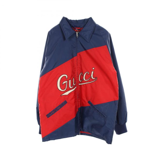 グッチ GUCCI 衣料品 アウター ナイロン メンズ ネイビー系 / レッド系 644018 【中古】 その他ジャケット・アウター