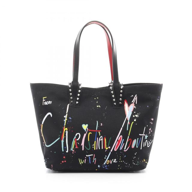 クリスチャンルブタン Christian Louboutin CABATA BEACH BAG SMALL トートバッグ バッグ キャンバス レザー レディース ブラック系 / マルチカラー 1255257BK01 【新品】