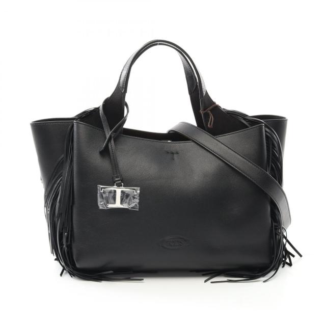 トッズ TOD？S ハンドバッグ バッグ レザー レディース ブラック系 XBWAPAFL1F0XEAB999 【新品】